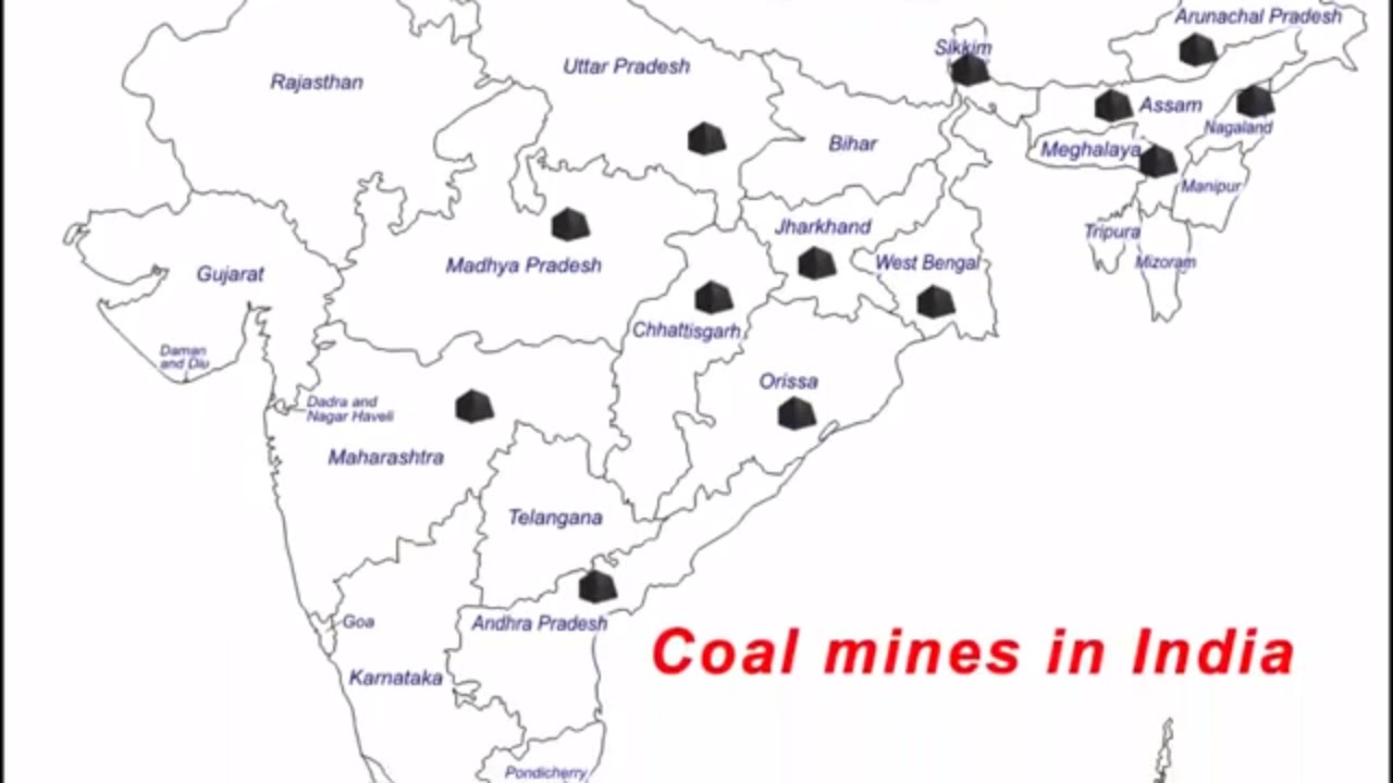 Important coal mines in India - Geography for UPSC, IAS, CDS, NDA, SSC CGL