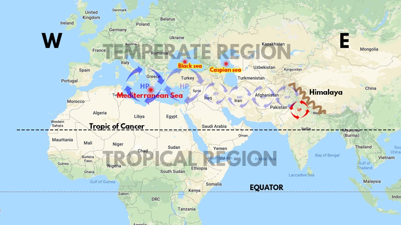 Western Disturbance - Effects & Benefits for India | Climatology Geography UPSC, CDS, NDA, SSC CGL