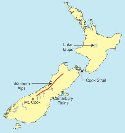Canterbury Plain of New Zealand
