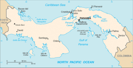 isthmus of panama map