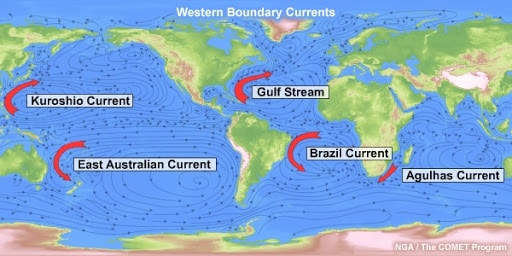 Gulf Stream and Kuroshio Current