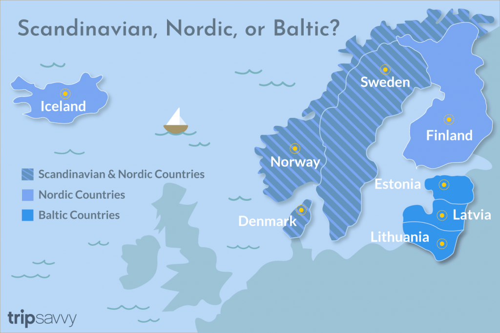 स्कैंडिनेवियाई और नॉर्डिक के बीच अंतर