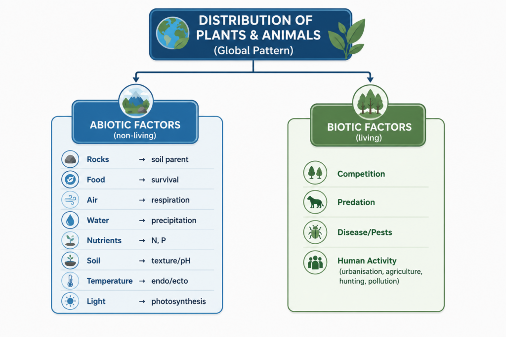 Factors Influencing World Distribution of Plants and Animals
