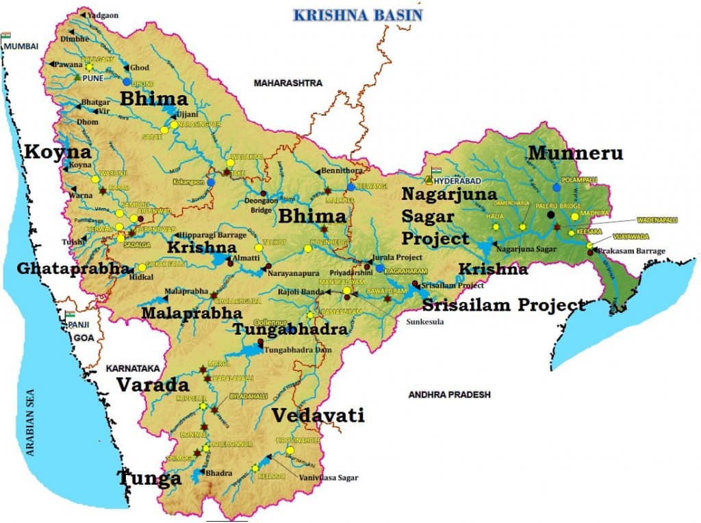 krishna river system upsc