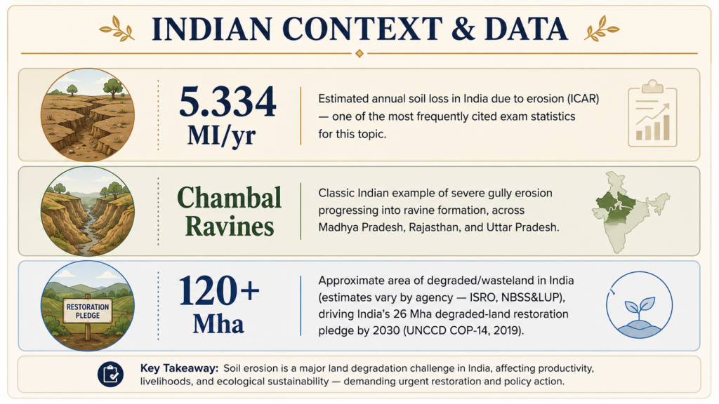 Soil erosion and restoration in India