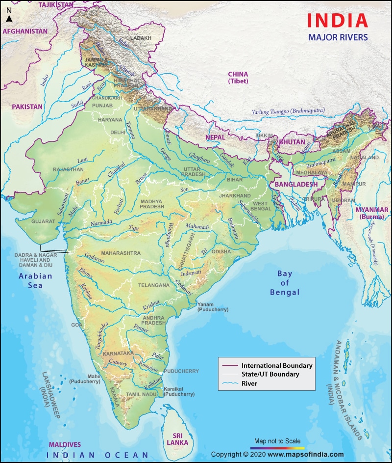 major rivers of india