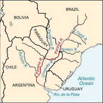 parana river map upsc
