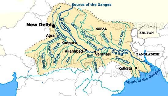 गंगा नदी प्रणाली यूपीएससी