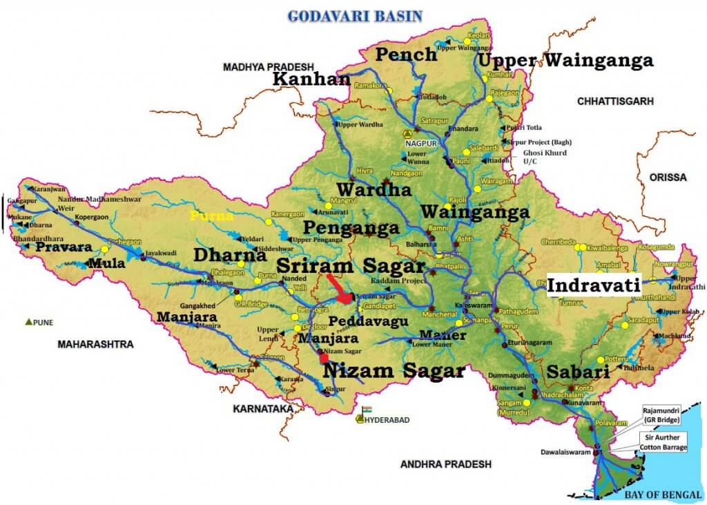 गोदावरी नदी प्रणाली यूपीएससी