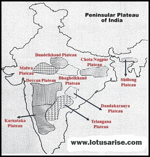 famous plateaus in india
