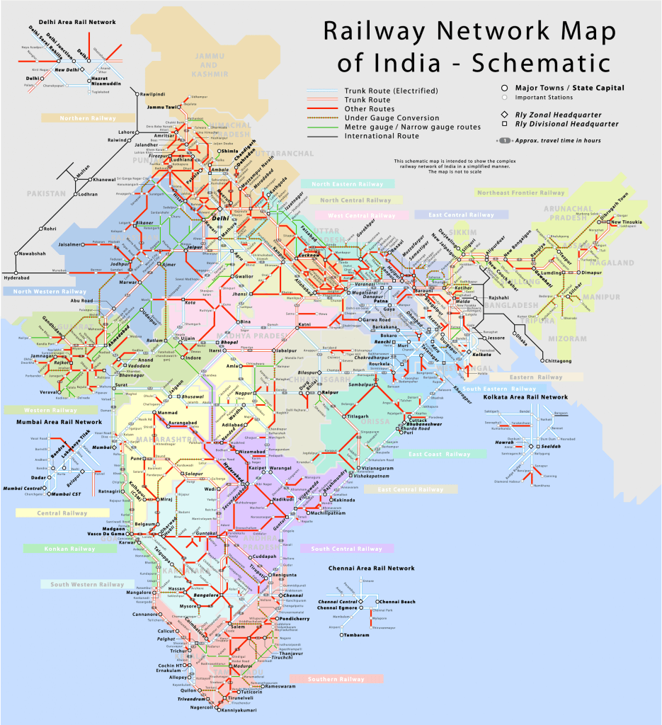railway network in india