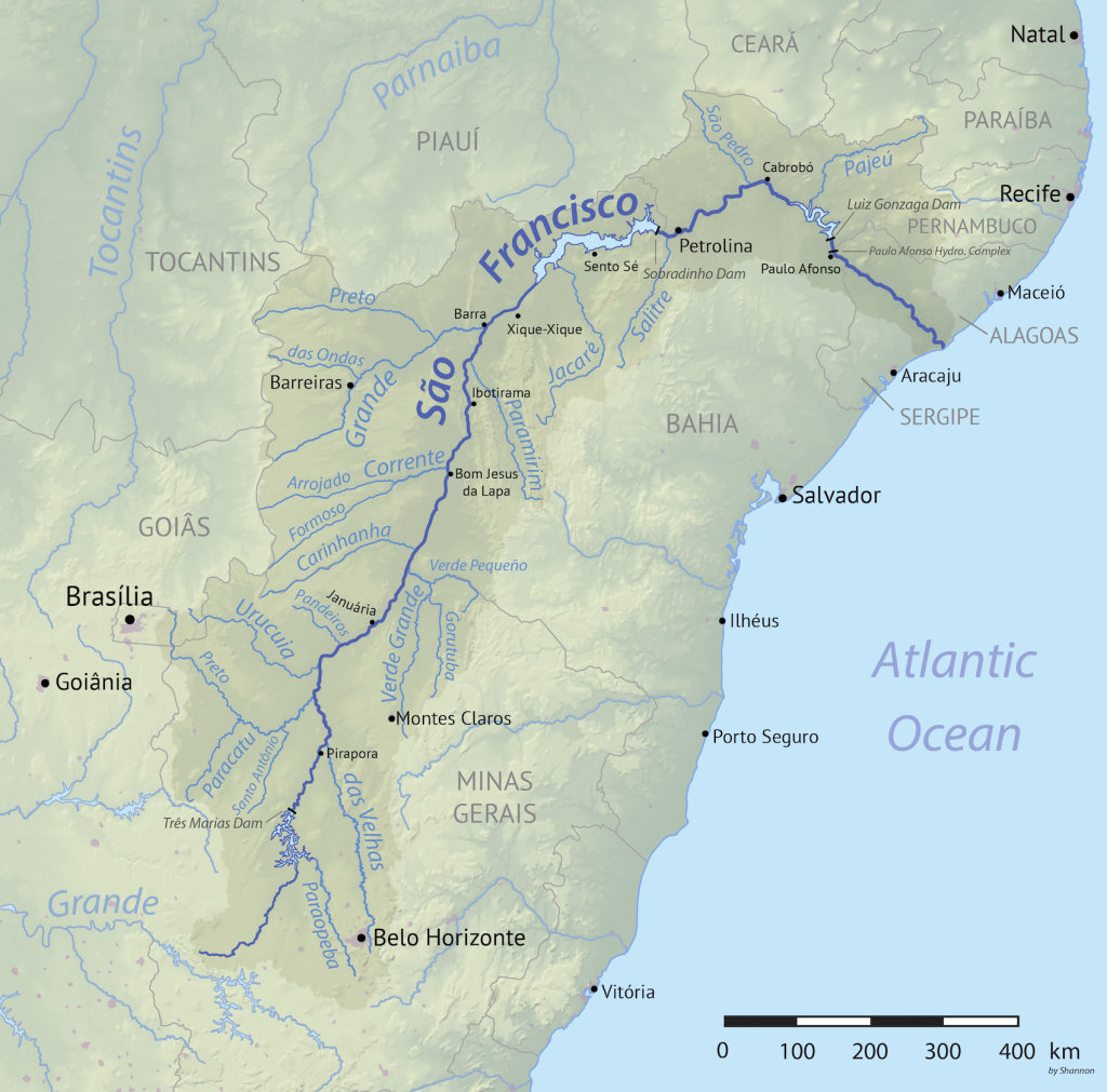 Sao Francisco basin map