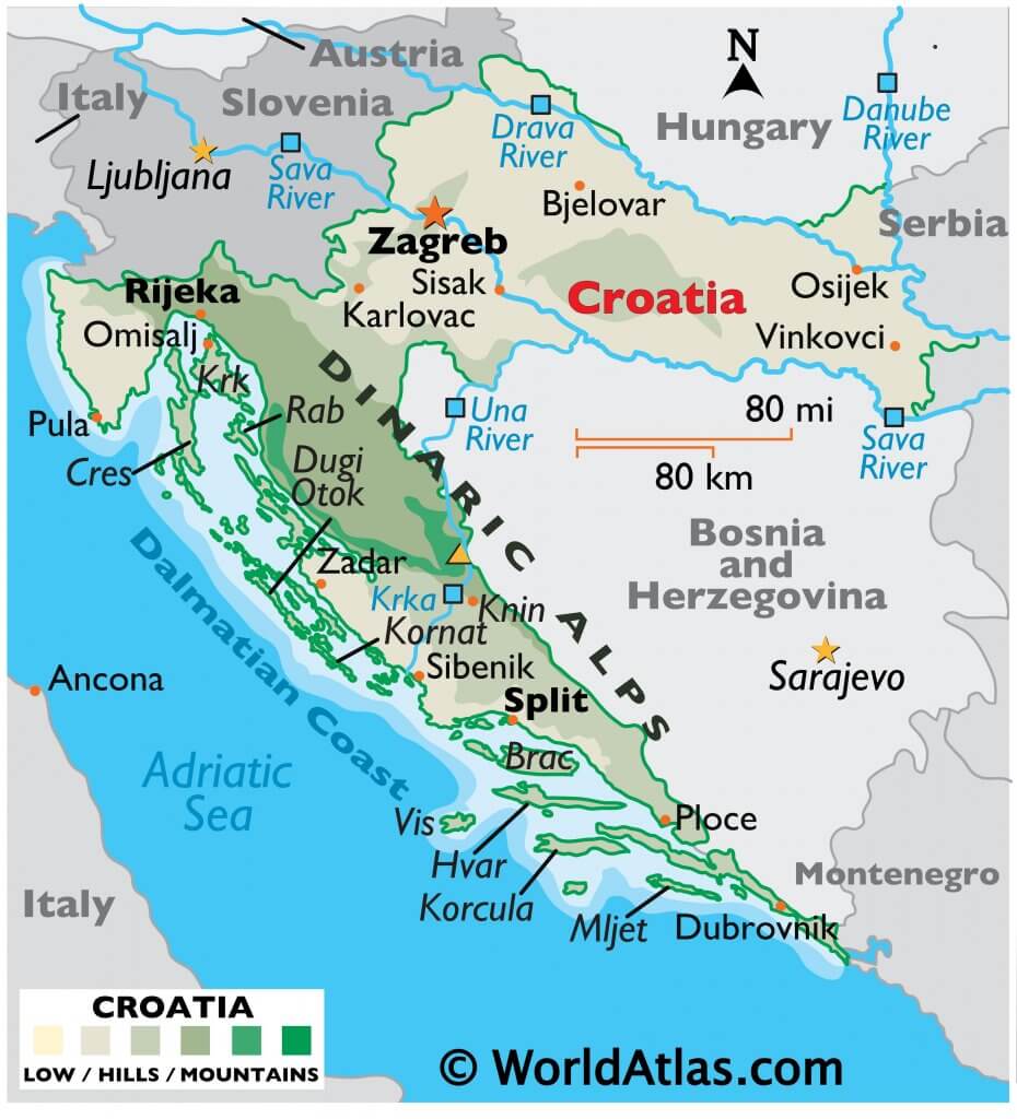 dalmatian coast geography
