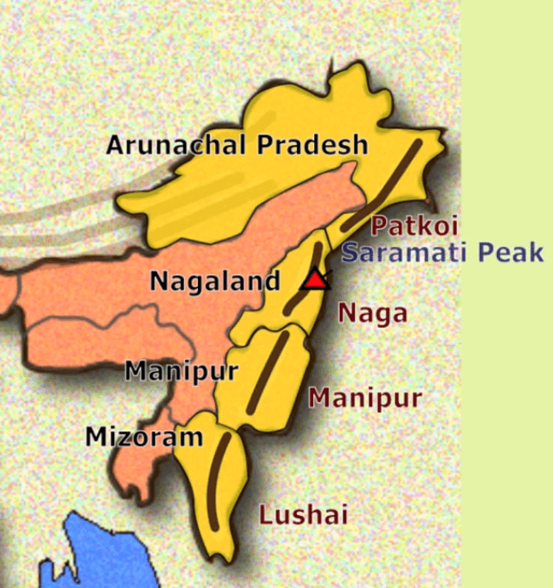 Purvanchal mountains ranges