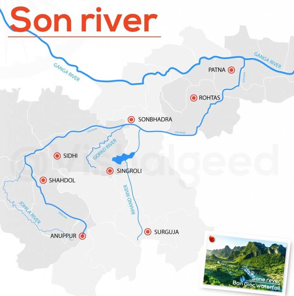 Son river tributaries upsc