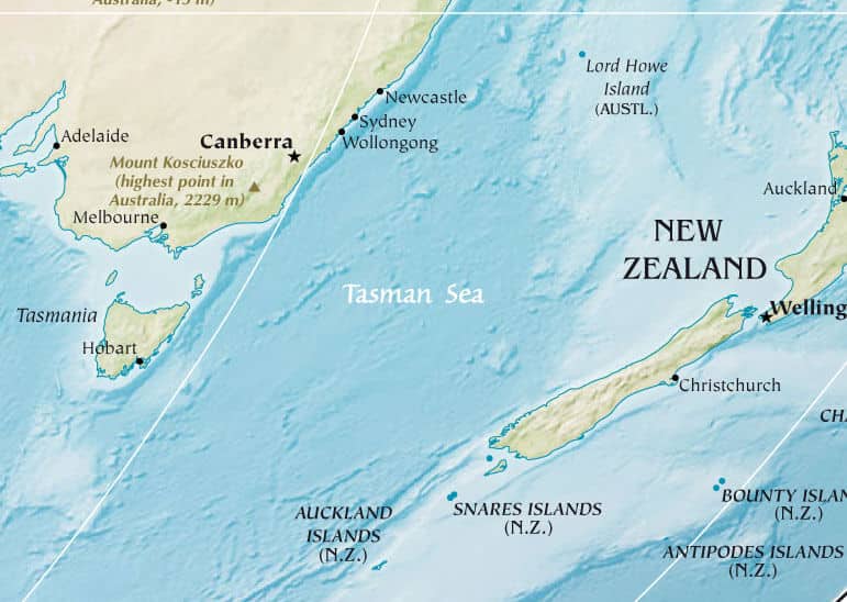 Tasman Sea UPSC