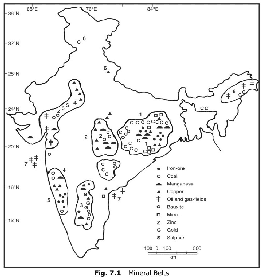 भारत में खनिज समृद्ध क्षेत्र यूपीएससी
