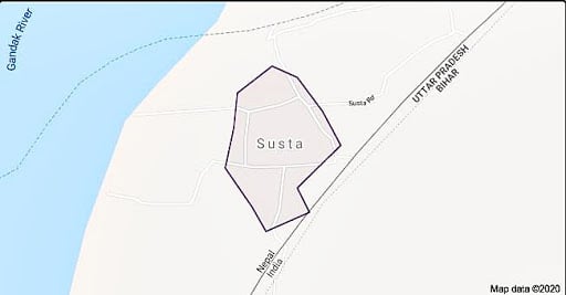 susta region in map upsc