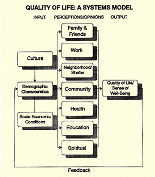 Quality of life: A systems model