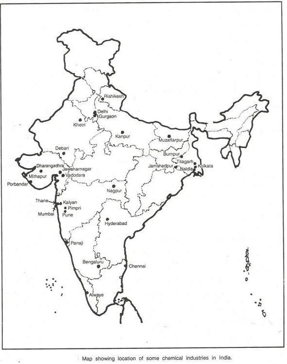 chemical industries map