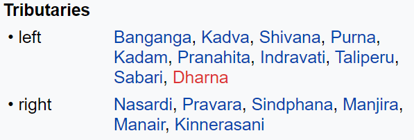 godavari river tributaries