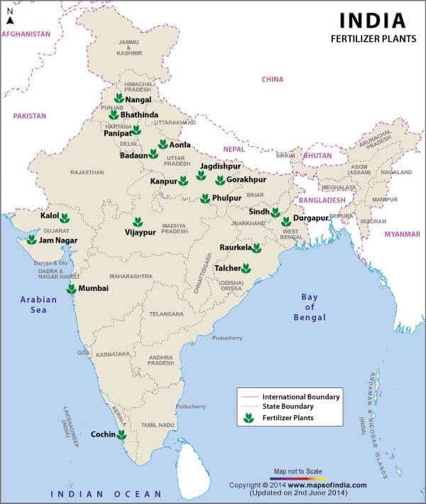 india map fertilizers