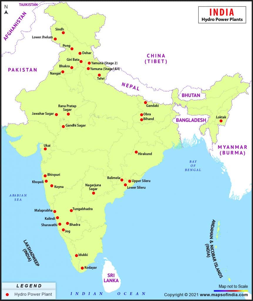 भारत में जलविद्युत संयंत्र