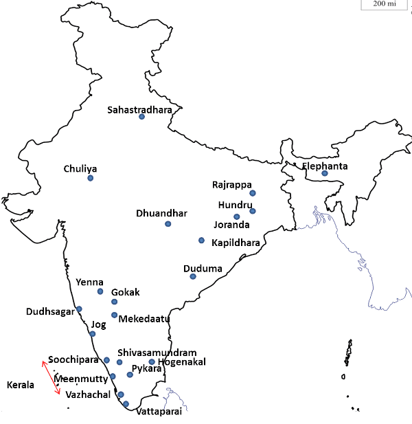 major waterfalls in india