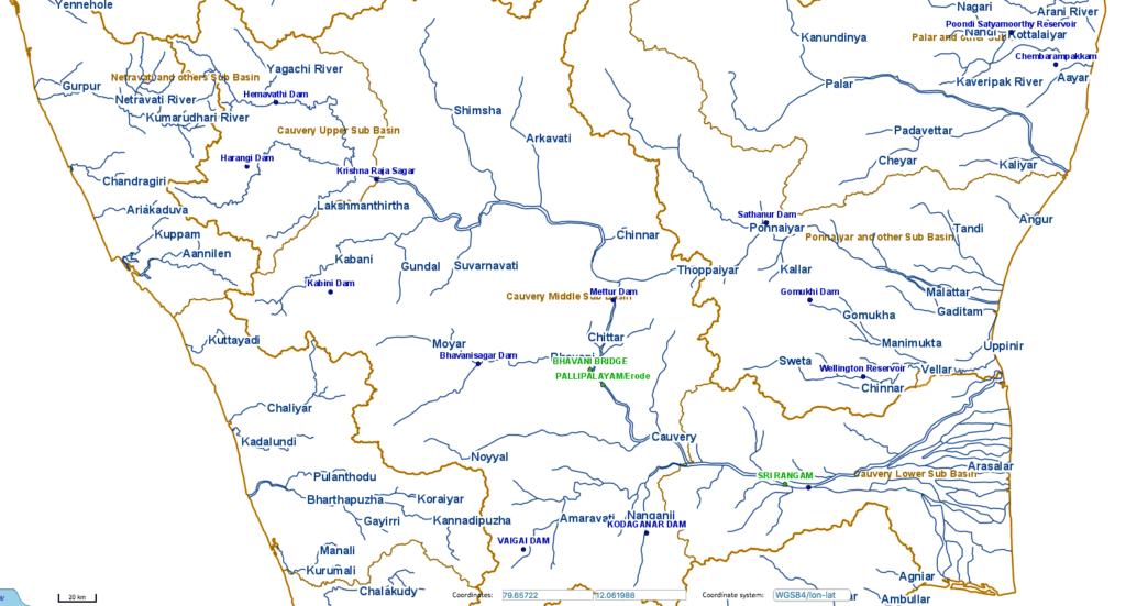 cauvery river tributaries