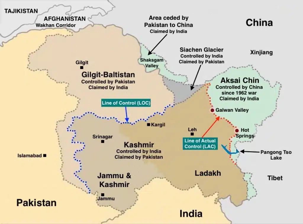 भारत चीन सीमा विवाद पश्चिमी क्षेत्र