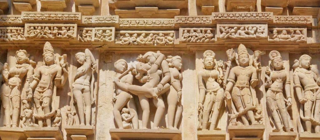 Erotic Sculptures at Khajuraho