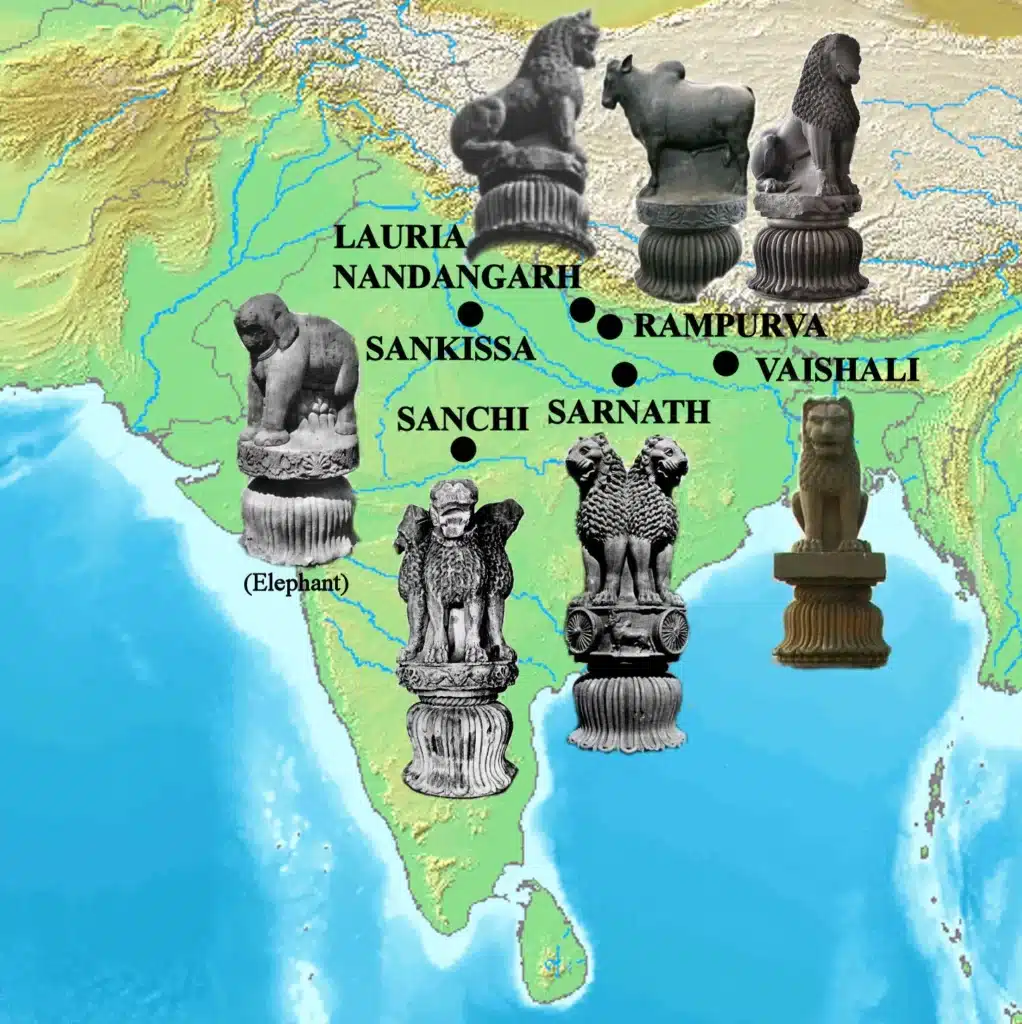 Pillar Architecture: Geographical spread of known pillar capitals