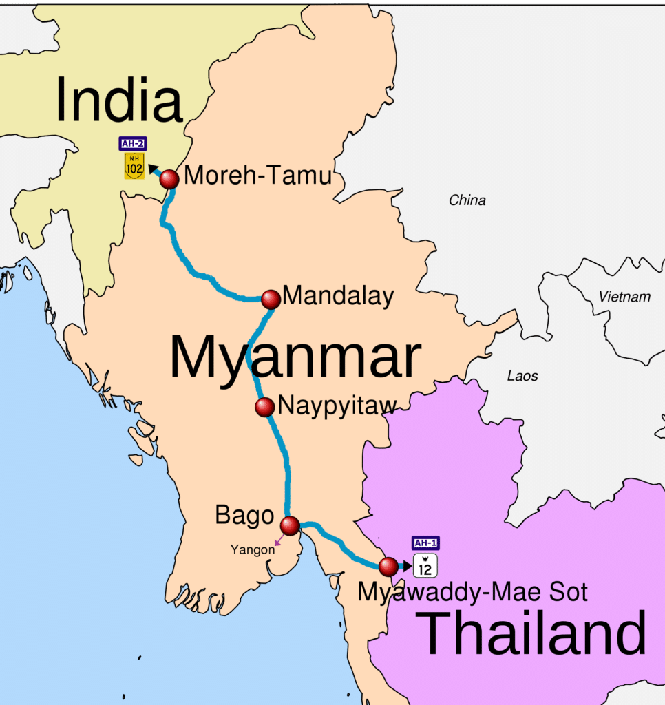 भारत म्यांमार थाईलैंड त्रिपक्षीय राजमार्ग परियोजना