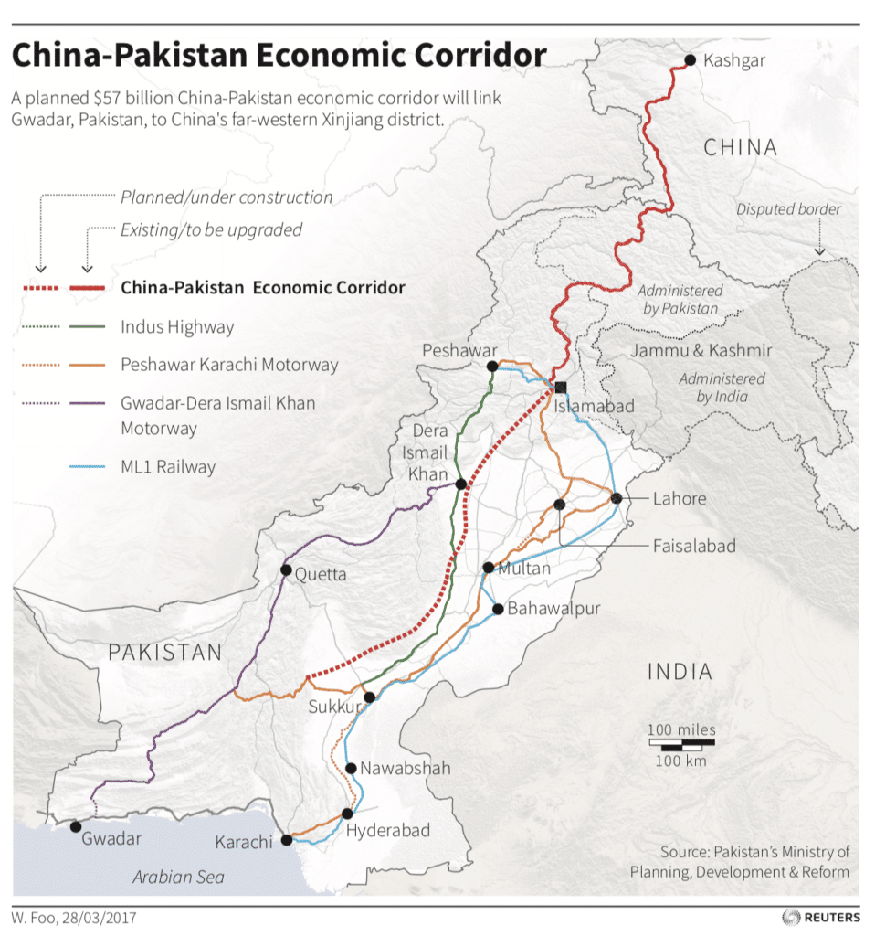 चीन पाकिस्तान आर्थिक गलियारा
