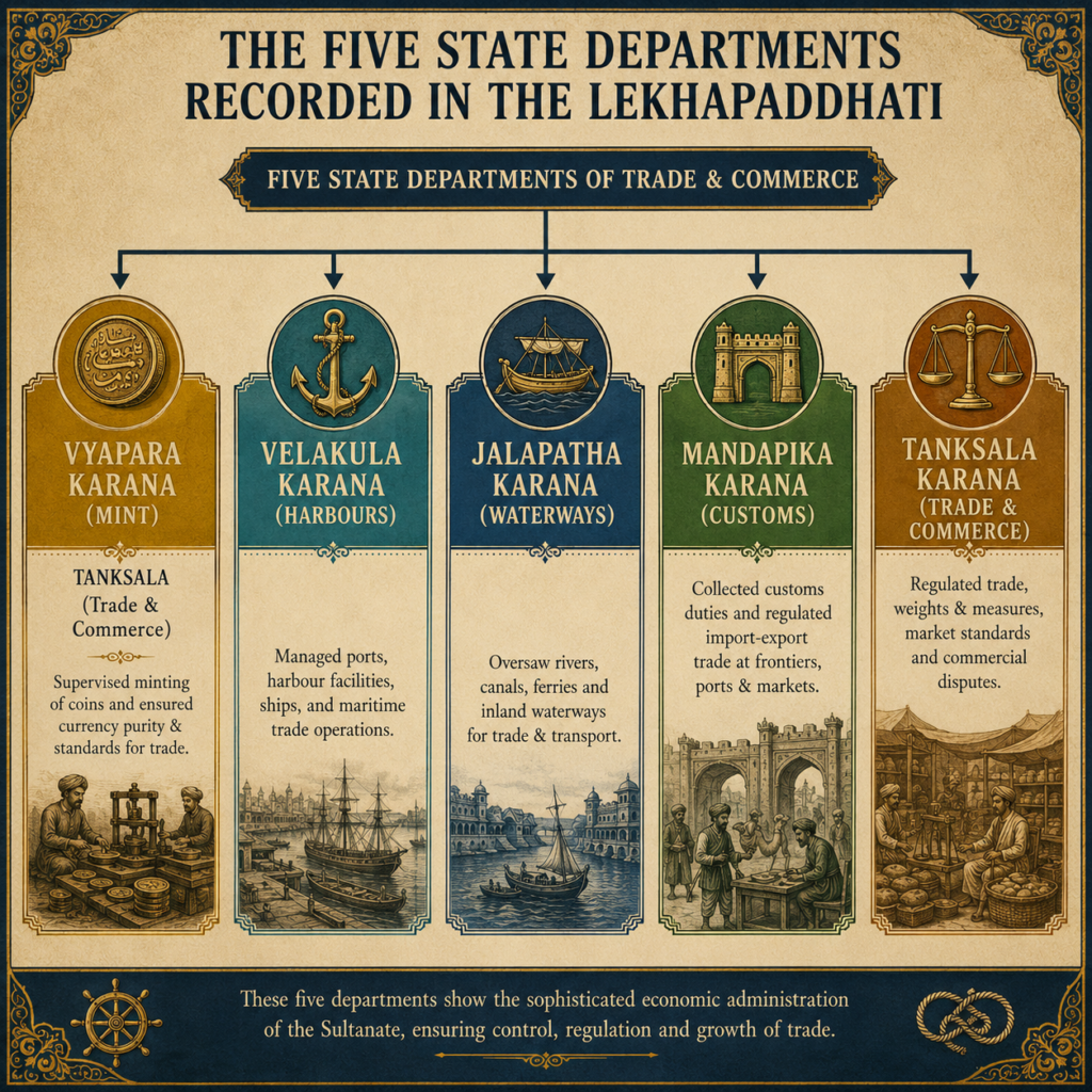 Five state departments of commerce