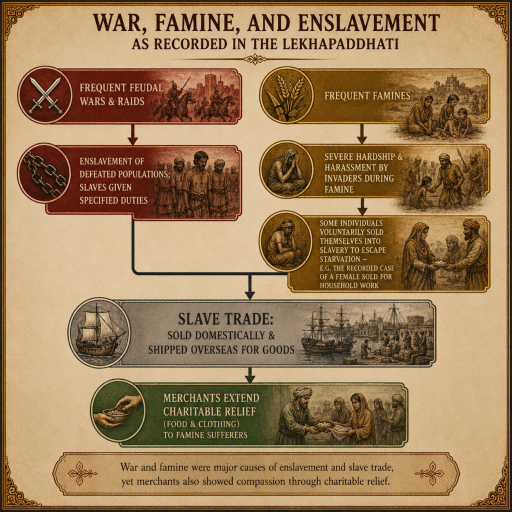 War, famine, and the slave trade