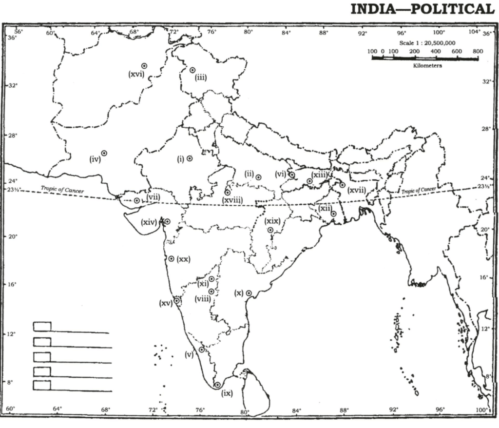 UPSC History Optional Map Solution 2022
