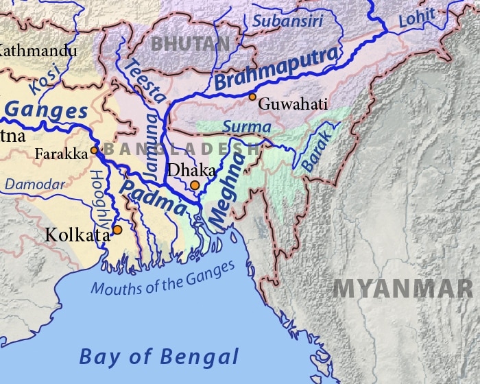 Meghna basin Barak River