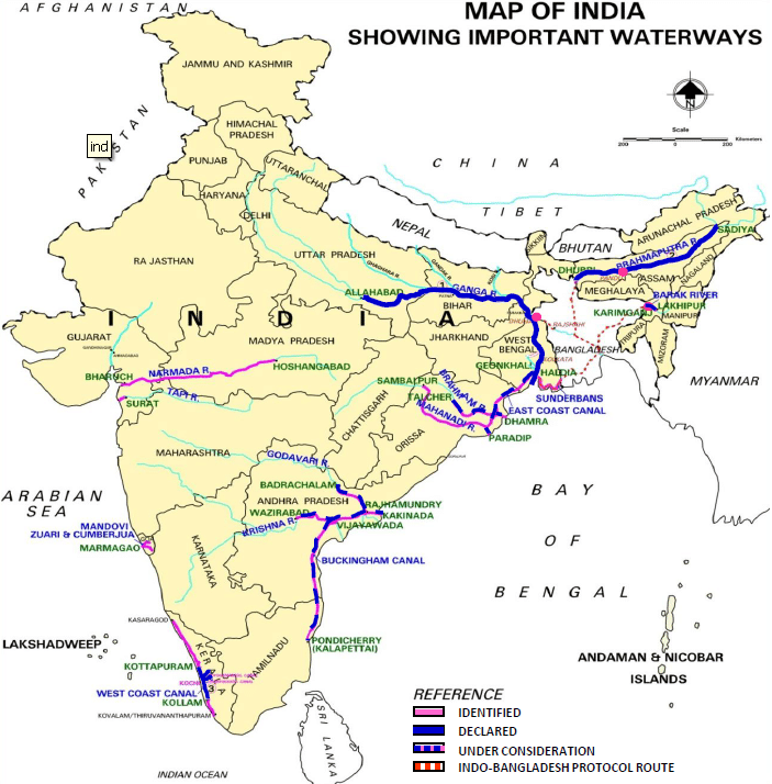 National Waterways in India