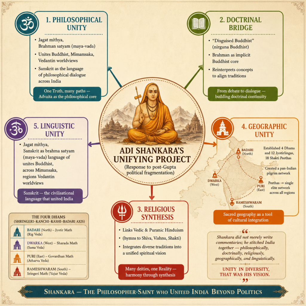 Adi Shankara's unifying vision