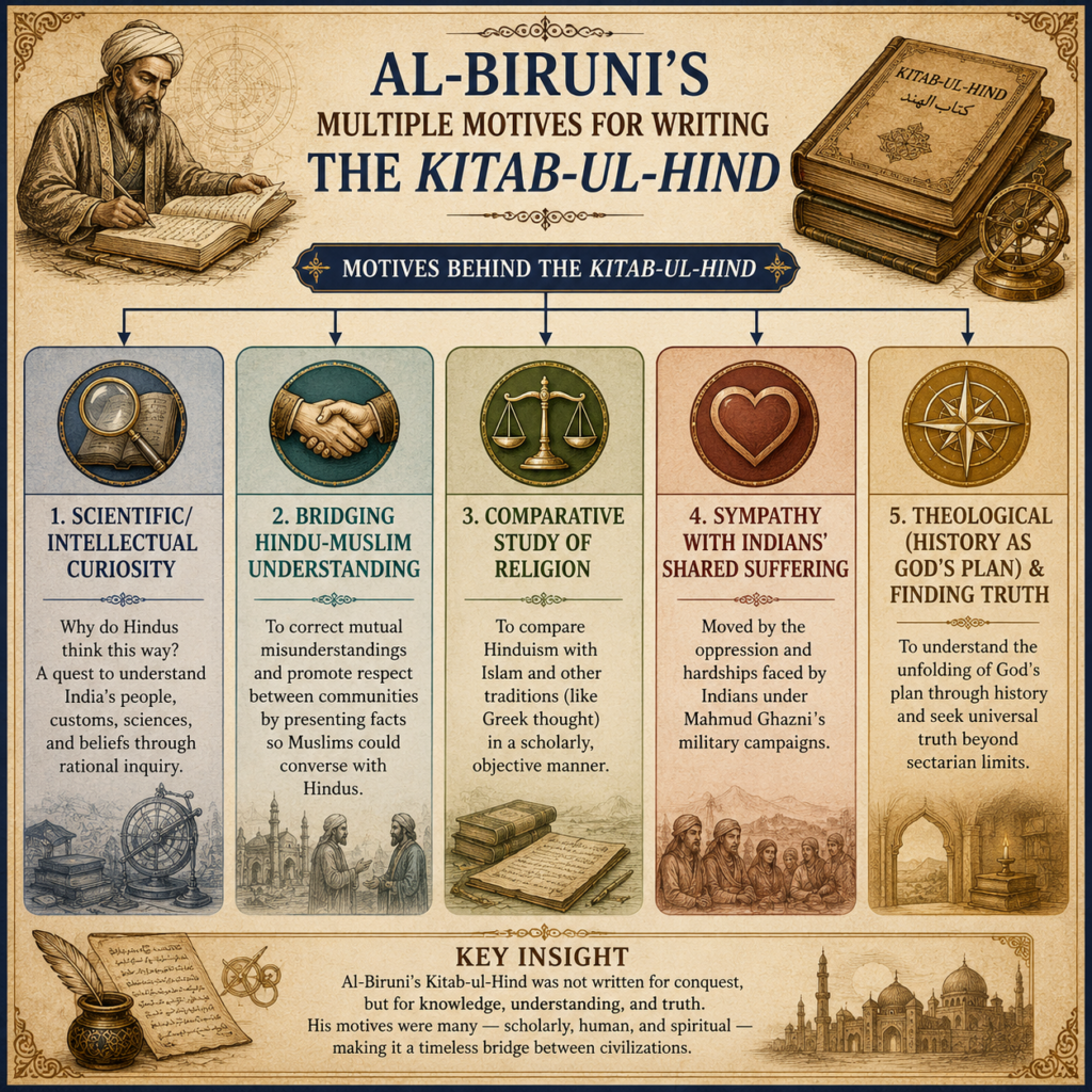 Al-Biruni’s motives for writing explained