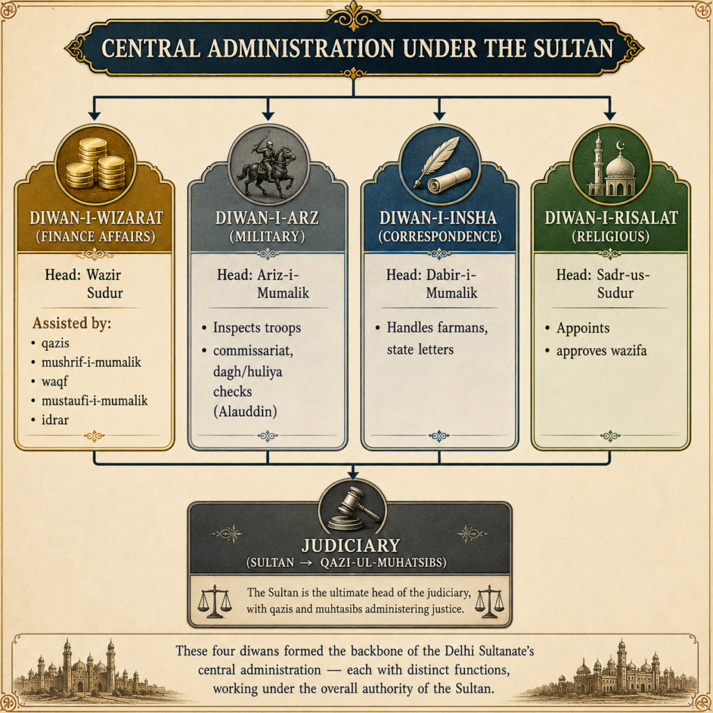 Central administration under the Sultan