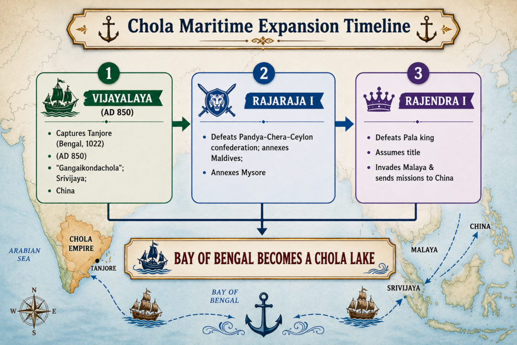 Chola maritime expansion timeline