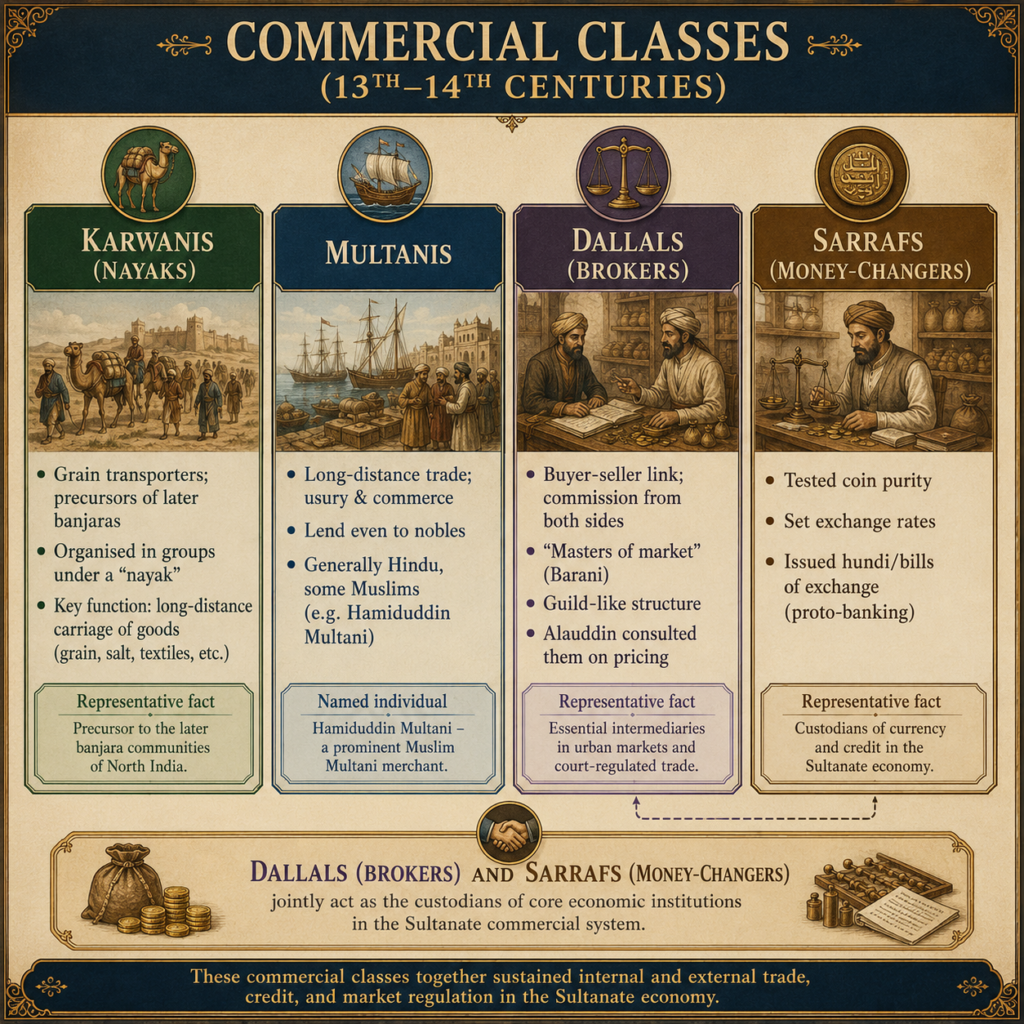 Commercial classes in the Sultanate economy