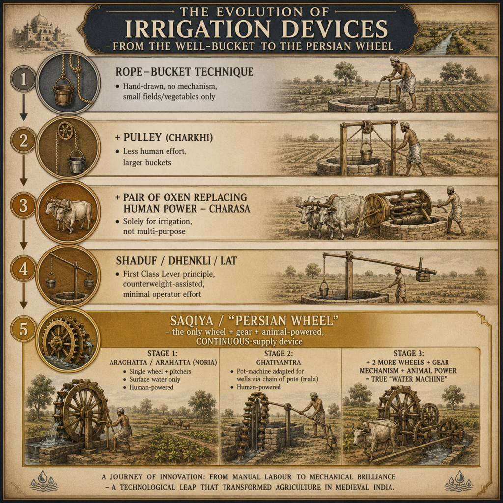 Evolution of irrigation devices timeline