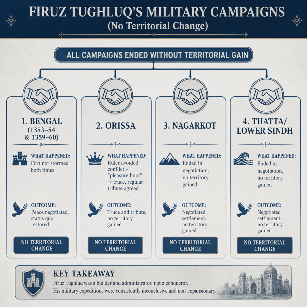 Firuz Tughluq’s military campaigns explained