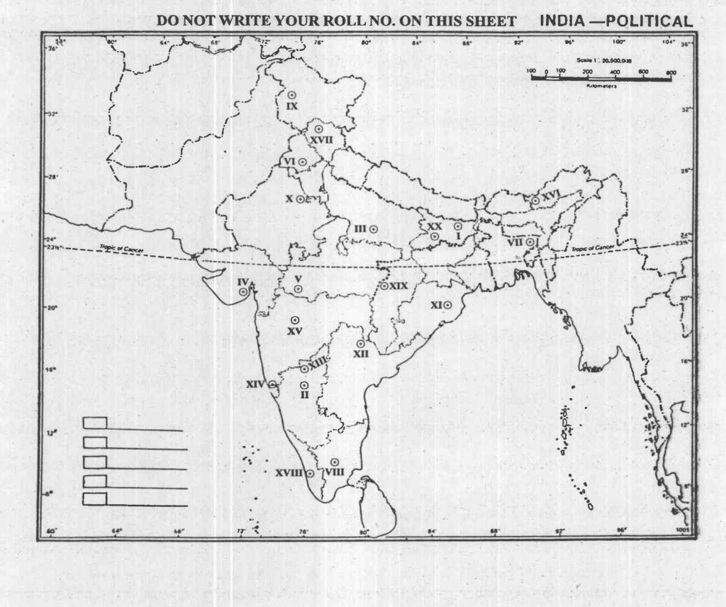 UPSC History Optional Map Solution 2020