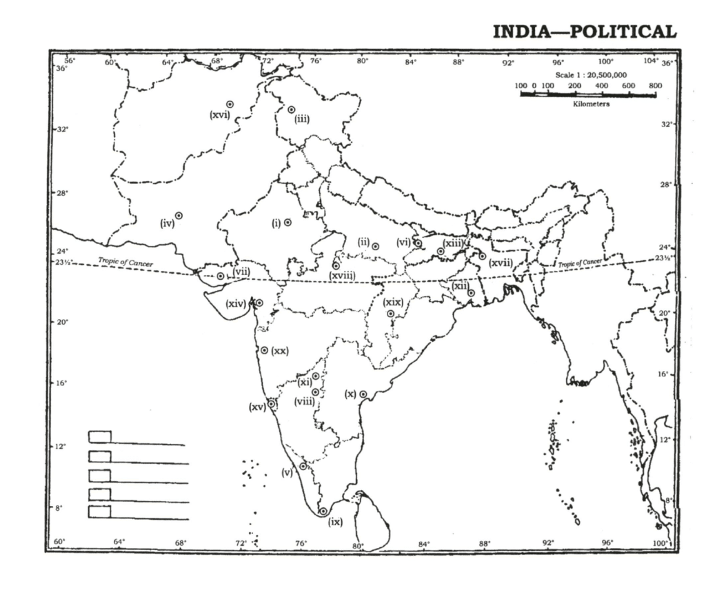 UPSC History Optional Map Solution 2022