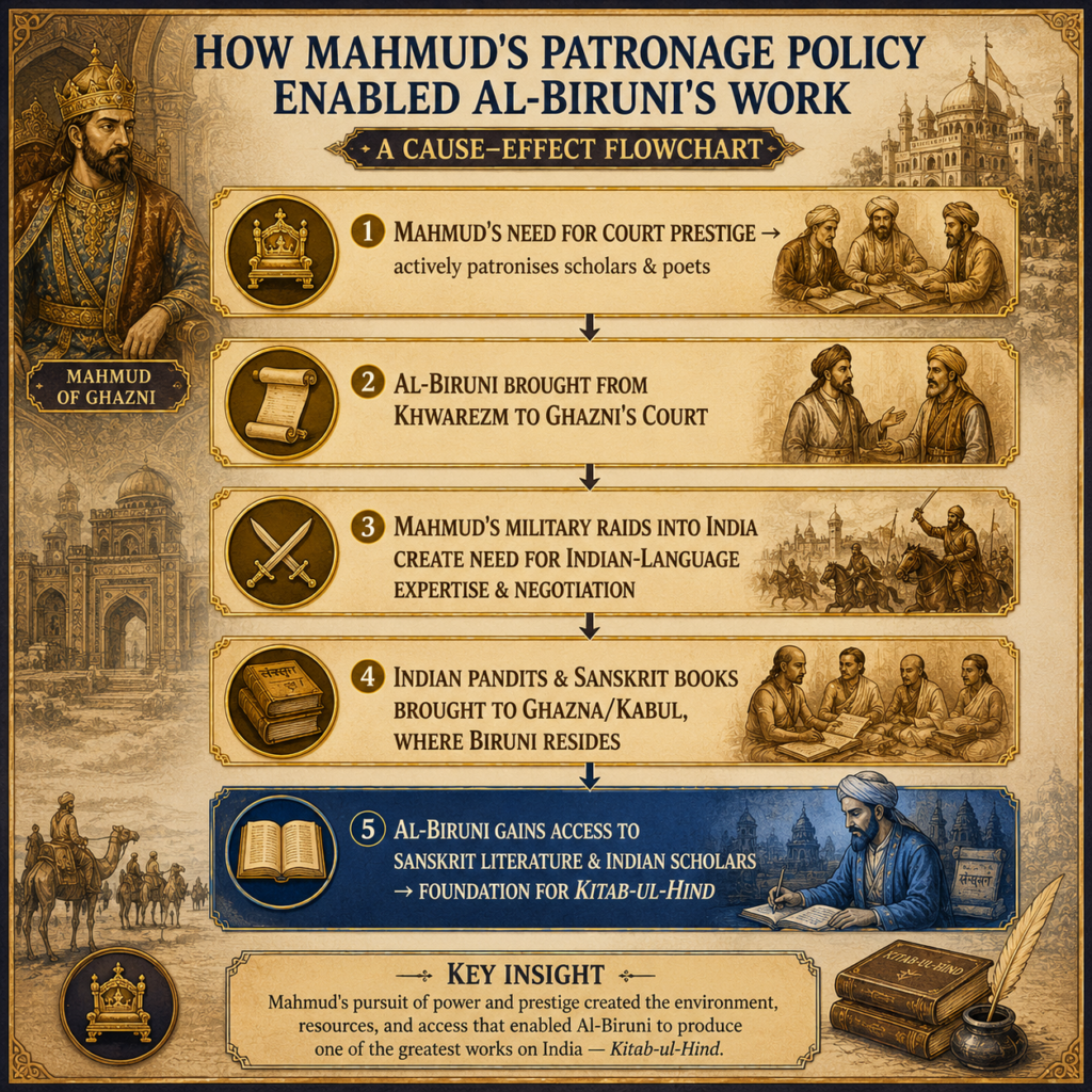How Mahmud's patronage shaped Al-Biruni