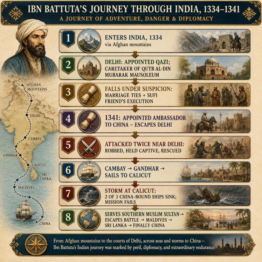 Ibn Battuta's journey through India